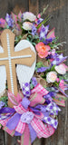 Angel Wing Cross Wreath